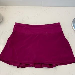 Magenta lulu tennis skirt